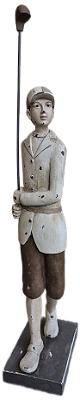 Escultura Menino Taco de Golf BG