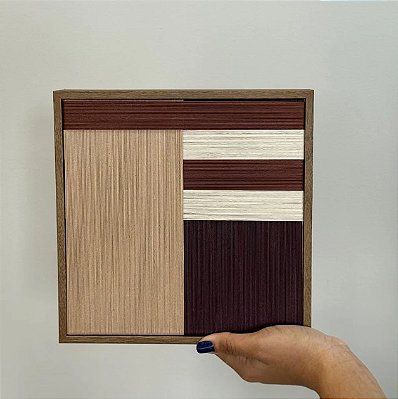 Quadro Moldura Em Madeira Sendas Guará P
