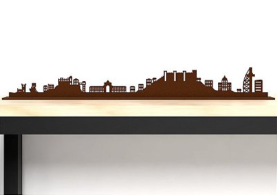 Escultura De Mesa Em Ferro Traçado Cidades Lisboa