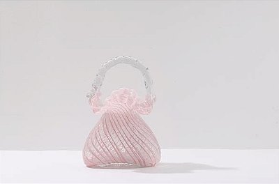 Cesta Decorativa Em Murano Dranny M Rosa