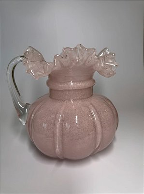 Jarra Decorativa Em Murano Rosa Pálido