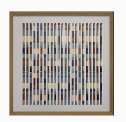Quadro De Vidro Com Dobradura De Papel Especial Em Alto Relevo