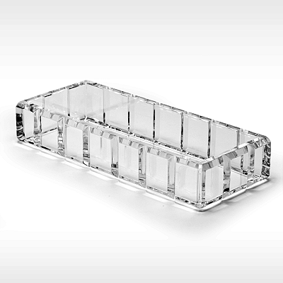 Bandeja De Acrílico Bisotê Para Lavabo Transparente