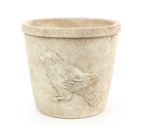 Cachepot De Cimento Marrom