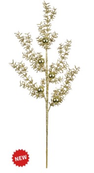 Haste Estrela Gliter Dourado 76cm