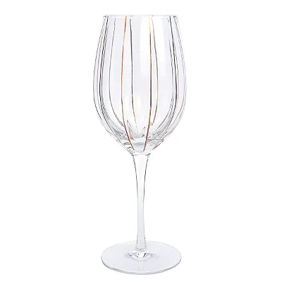 Jogo De 6 Peças De Taças De Cristal Para Água Transparente 580ml