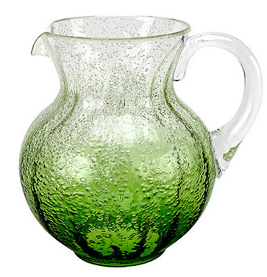 Jarra De Acrílico Com Detalhe Bolhas Em Degradê Verde 2,3L