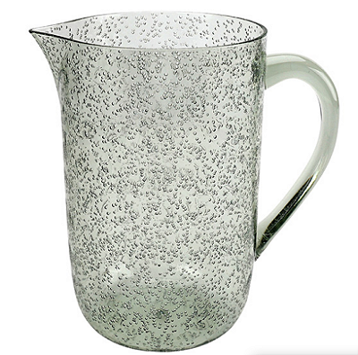 Jarra De Acrílico Com Detalhe Bolhas Verde 3,3L