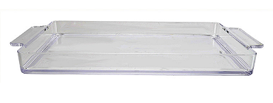 Bandeja De Acrílico Retangular Transparente 54,5x28,7x4,8cm