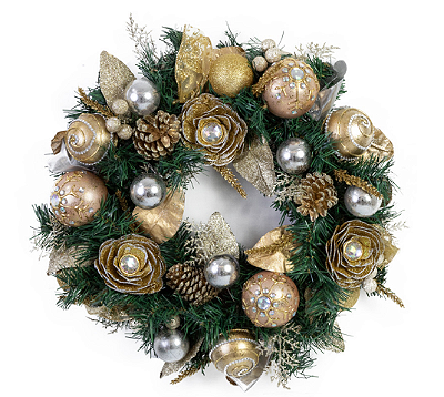 Guirlanda Gold Elegant Em PVC 51cm