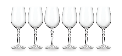 Jogo De 6 Peças De Taças Em Vidro Para Vinho Branco 510ml