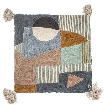 Almofada De Algodão Bordada AL31 50cm