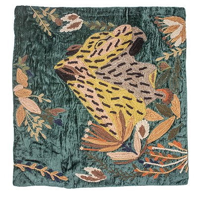 Almofada De Algodão Bordada AL37 50cm