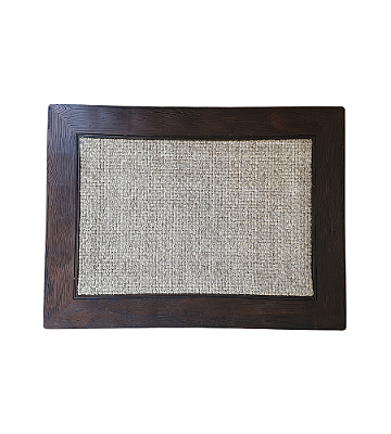 Capacho De Sisal Emborrachado Com Textura Amadeirada Retangular 80x60cm