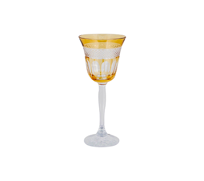 Taça Em Cristal Lodz Para Vinho Âmbar Classic Unitária 170ml