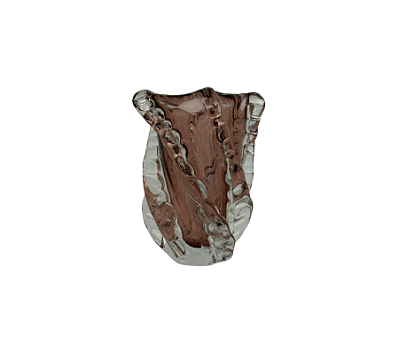 Vaso Em Murano Fizália Vintage Rose 24x22cm