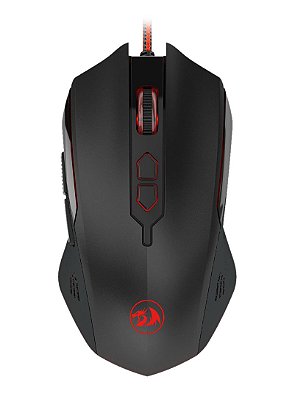 Mouse Gamer Redragon Inquisitor 2 Preto com LED Vermelho M716A