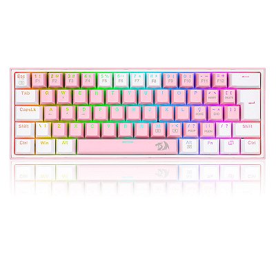 TECLADO MECANICO GAMER FIZZ RGB BUBBLEGUM 60%
