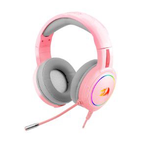 HEADSET GAMER REDRAGON MENTO, RGB, DRIVERS 50MM, ROSA, H270-P