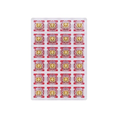 SWITCH PARA TECLADO MECÂNICO TACTILE KIT COM 24 MODELO BULLET F