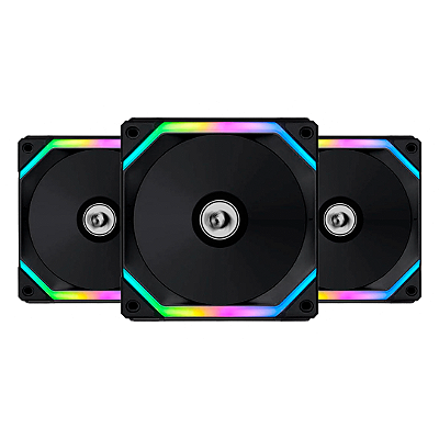 Kit de Fan Lian Li Uni Fan SL120 Redragon Spec Preto