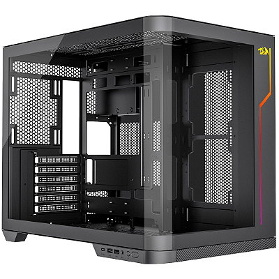Gabinete Redragon Wideload Extreme Vidro Curvo Preto