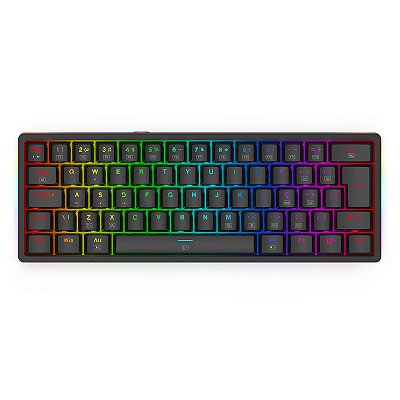 Teclado mecânico Redragon Akali 60% RGB Preto
