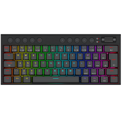 Teclado Mecânico Low Profile Redragon Horus Mini Preto 60% Switch Brown