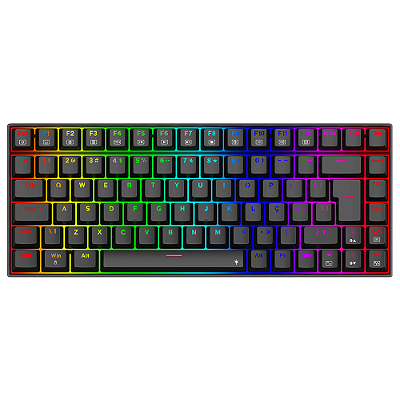 Teclado Redragon Phantom Preto RGB Mecânico 75% com Switch Brown