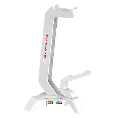 SUPORTE PARA HEADSET SCEPTER RGB ELITE HA311W BRANCO
