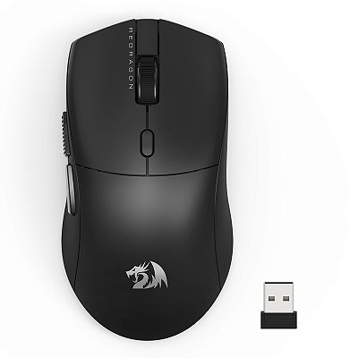 Mouse Gamer Redragon Neva Pro M815-PRO – Ultraleve 54g, Sensor PAW3395, 26000 DPI, Wireless, Bluetooth e USB-C