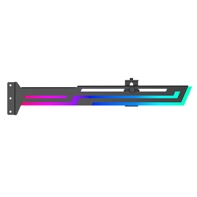 Suporte para Placa de Vídeo Redragon RD-GCP03 – Montagem Vertical com RGB | Preto