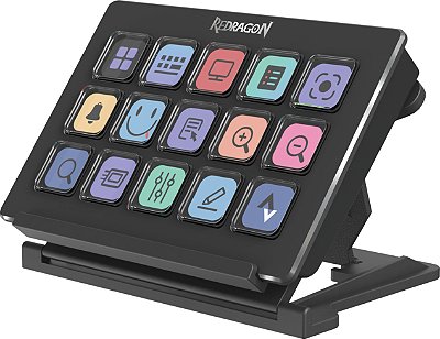 Stream Deck Redragon SS-550 – 15 Teclas LCD IPS Personalizáveis via USB-C