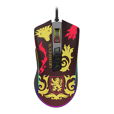 Mouse Gamer Redragon x Harry Potter Gryffindor: Edição Mágica Cobra RGB Chroma ✨ - 12400 DPI - HP-711G