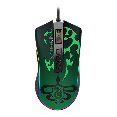 Mouse Gamer Redragon x Harry Potter Sonserina: Edição Mágica Cobra RGB Chroma 🐍 - 12400 DPI - HP-711S