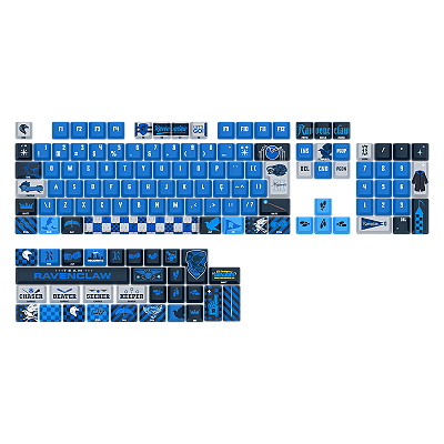 Kit de Keycaps Redragon x Harry Potter Corvinal - PBT Dye Sub - 136 Teclas - HP-941