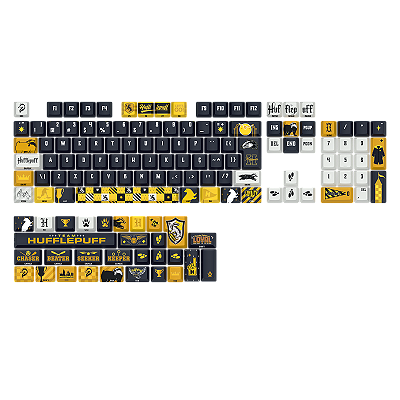 Kit de Keycaps Redragon x Harry Potter Lufa-Lufa - PBT Dye Sub - 136 Teclas - HP-943
