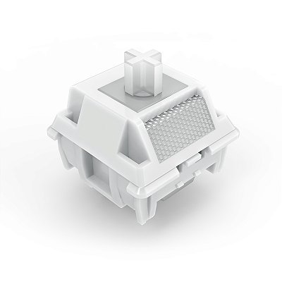 Switch para Teclado Mecânico Redragon Tiger Linear Branco 50gf POM 3 Pinos com Lente Difusora para LED 38un A118L-PC