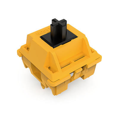 Switch para Teclado Mecânico Redragon Lion Linear Amarelo e Preto 40gf 3 Pinos com 38un A121-MJ