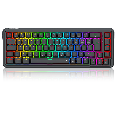 Teclado Mecânico Gamer Redragon Nova RGB 65% – Gasket Mount, Switch Dragon Chant Linear, Hotswap, USB-C, ABNT2 – K709-RGB (PT)
