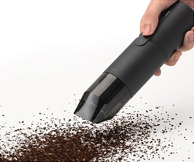 Aspirador e Soprador Elétrico Hoto Compressed Air Capsule 4-em-1 Preto – Alta Potência, Portátil e Versátil