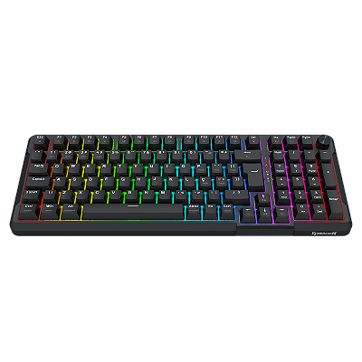 Teclado Mecânico Gamer Redragon Arlokks RGB Gasket Mount 1800 Compact QMK / VIA – K742B