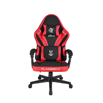 Cadeira Gamer Redragon Flamengo Nest FL806 Oficial Licenciada Vermelho e Preto Até 135KG Reclinação 135°