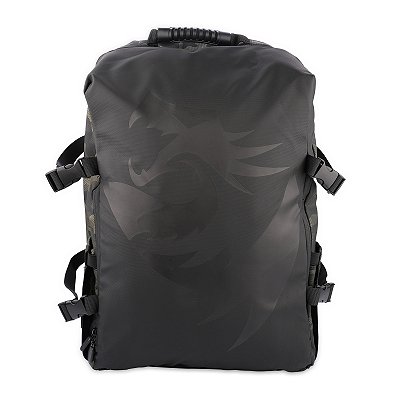 Mochila Gamer Redragon Beowulf GB-96 Preto Camuflado para Notebook até 17.3” | Ultra Resistente 20Kg | Impermeável | Organização Premium