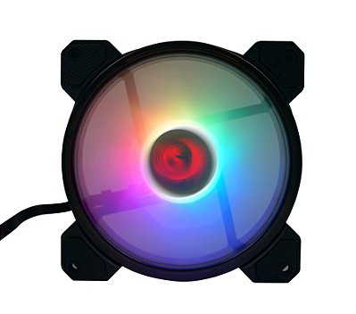 SE - Kit fan com 3 unidades Redragon, RGB, 120mm, C/Controladora, GC-F009