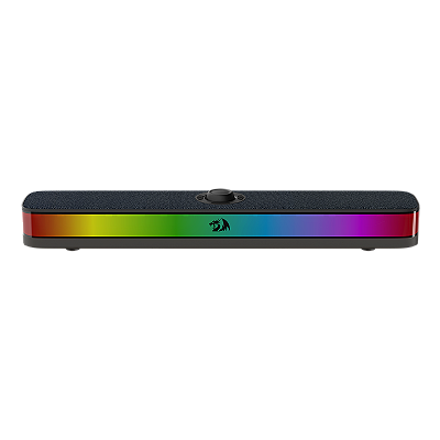 Soundbar Gamer Redragon Neo RGB Preto USB-C Bluetooth 10W RMS com Controle de Volume e Revestimento Premium em Tecido GS515