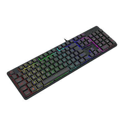 OPEN BOX Teclado Membrana Gamer Redragon Netherbane Rainbow ABNT2 K521-R