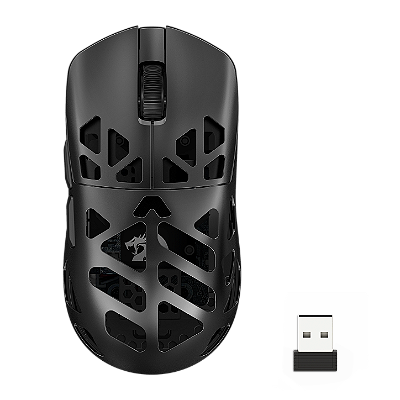 Mouse Gamer Redragon Prism Pro M997-PRO-1K Preto 26000 DPI Sensor PAW3395 55g Tri-Mode