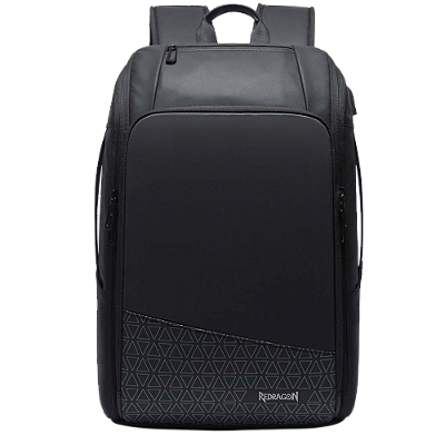 Mochila Redragon GB-114 Preta Capacidade até 39 Litros Filme 900D com Bolso para Notebooks até 15.6” Porta de Carregamento USB Tipo-A