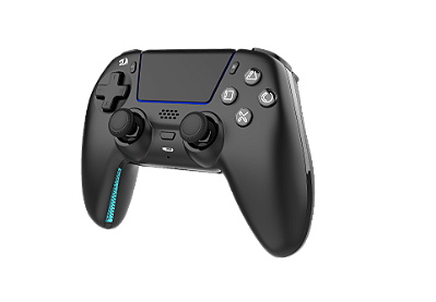 Controle Gamer Redragon Wargrip Lite Preto Gatilhos e Analógicos Hall Effect com Touch Pad D-Pad Customizável Teclas Macro Motores de Vibração Duplos Acelerômetro 3 Eixos Giroscópio 3 Eixos PS5, iOS, Android e PC G831-LIT